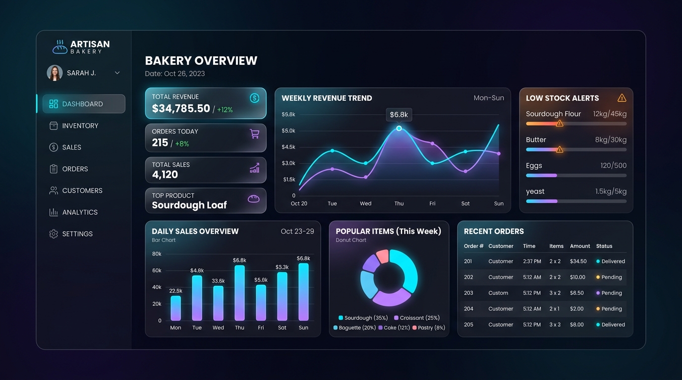 MuchoPan Bakeshop OS Dashboard
